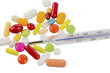 thermometer and pills