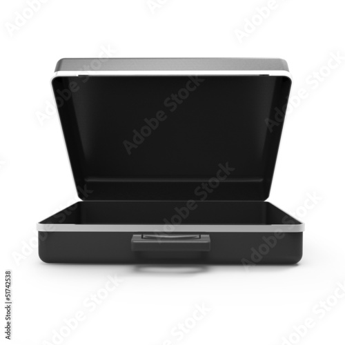 Illustration: 3d Empty briefcase 3d Empty briefcase