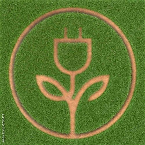 Illustration: grüne Energie grüne Energie