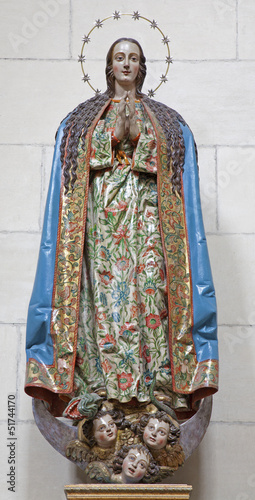 Photo: Toledo - Statue of Virgin Mary in Monasterio San Juan Toledo - Statue of Virgin Mary in Monasterio San Juan