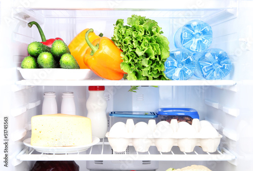 Photo: Refrigerator full of food Refrigerator full of food
