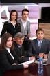 Business people working in conference room