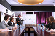 Business training at office