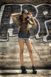 Hip hop dancer model fashion icon