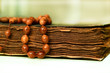 Muslim rosary on the holy qoran