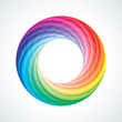 Abstract Infinite loop logo template. Corporate icon. 5 Pieces S