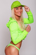 Attractive blondie with fit body
