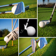 Golf concept collage