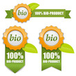 Bio product button yellow