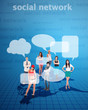 Photo: Social network Social network