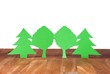 wood on a plank