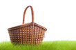 Picnic basket on the grass
