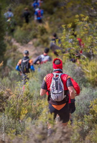 Photo: hard marathon mountain race, descent hard marathon mountain race, descent