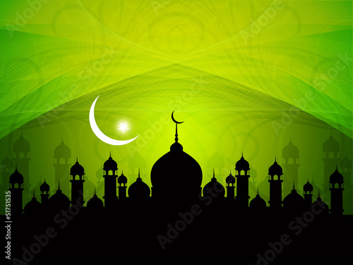 Vector: beautiful religious eid background with mosque. beautiful religious eid background with mosque.