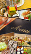 Foto: Mediterranean Healthy Food & Menu Montage Mediterranean Healthy Food & Menu Montage