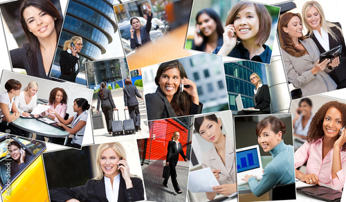 Photo: Montage of Successful Business Women Montage of Successful Business Women