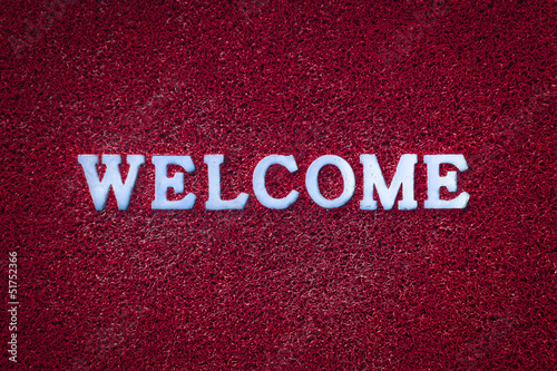 Photo: Welcome Text on Red Carpet Welcome Text on Red Carpet