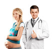 Pregnant Woman With Doctor