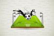 Vector: Colorful Splashy Soccer Ball Colorful Splashy Soccer Ball
