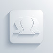 Vector light square icon. Eps10