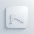 Vector light square icon. Eps10