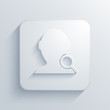 Vector light square icon. Eps10
