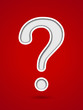 Vector: Cut out hole question mark Cut out hole question mark