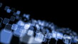 luminous background with squares loop