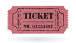 Vector: Old Vector vintage paper ticket with number Old Vector vintage paper ticket with number