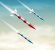 Three rockets