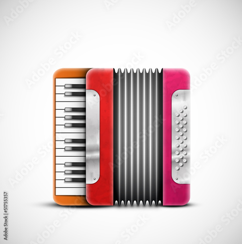 Vector: Colorful accordion Colorful accordion