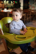 Toddler in high chair