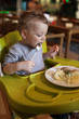Toddler has a lunch
