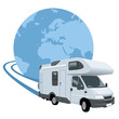 Autocaravana viajando alrededor del mundo