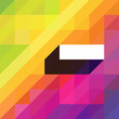 Colorful abstract background with diagonal shapes and space for