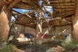Roof collapsed. Abandoned building