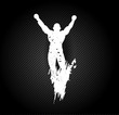 Silhouette of the champion
