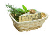 Dor blue cheese with herbs, nuts and honey