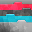 Business geometric background. Paper numbered banners.