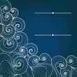 Banner with waves pattern and place for your text in vector.