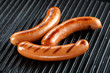 sausages bbq on grill