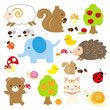 可愛い動物のイラスト