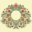 Banner with flowers and place for your text in vector.