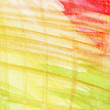 Abstract watercolor background with leaked paint