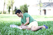 junger Mann im Park