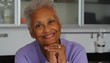 Close up of senior African American woman being confident
