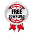 Free download button red