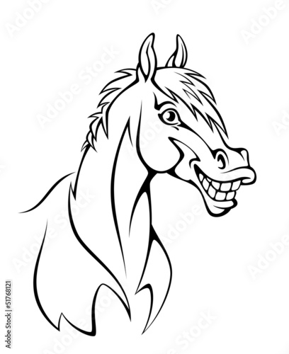 Vector: Funny horse Funny horse