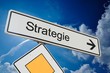 Foto: Schild Strategie Schild Strategie