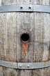Vecchia botte di vino in legno